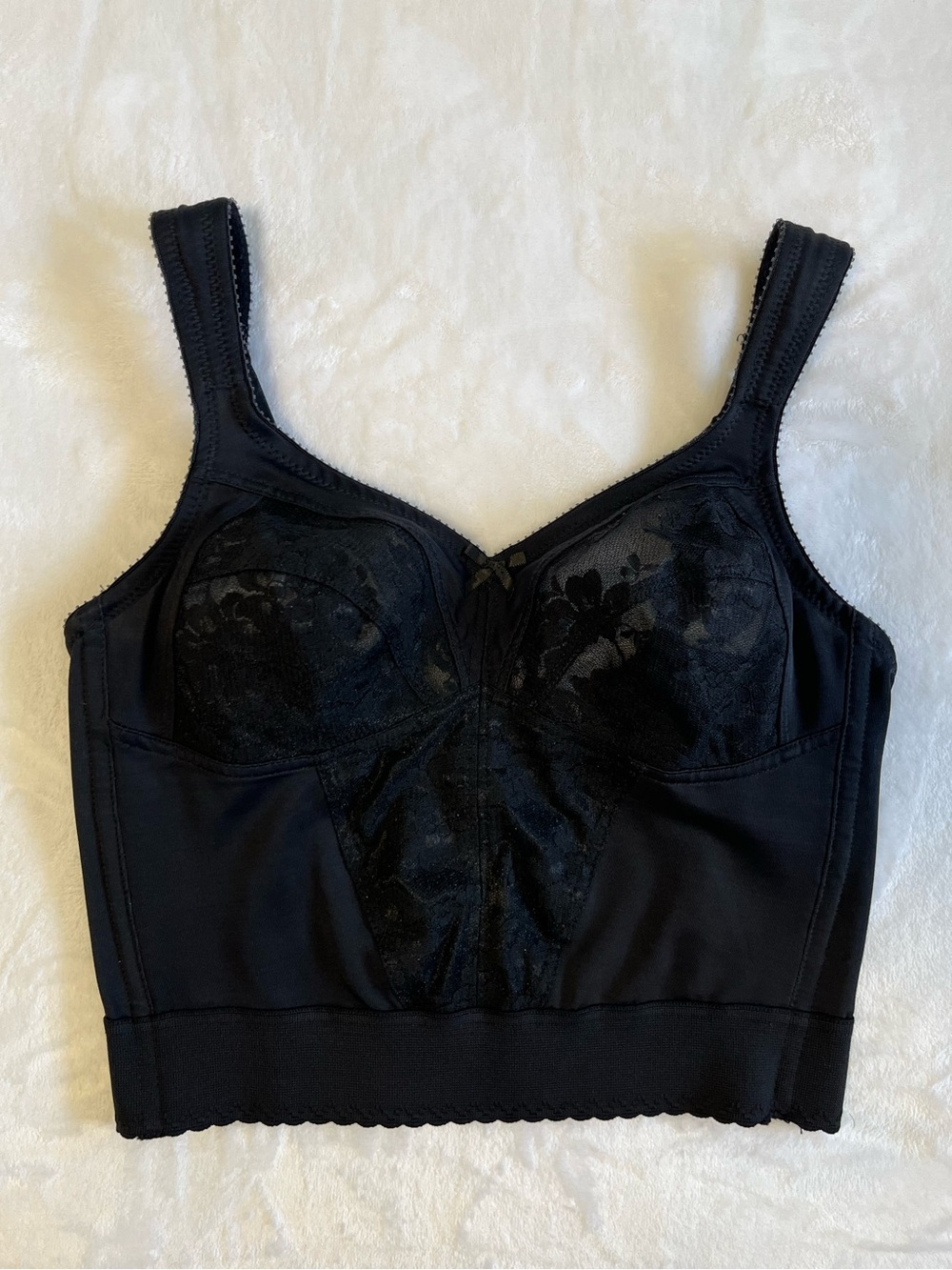 Vintage Wonderbra Shapewear Longline Lace Bra Bustier Corset